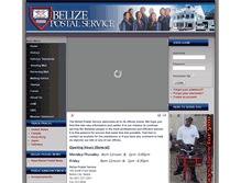 Tablet Screenshot of belizepostalservice.gov.bz